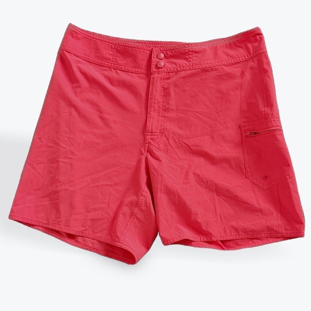 LL Bean Womens Coral Pink Board Shorts UPF 50 Stretch 300251 Size‎ 10